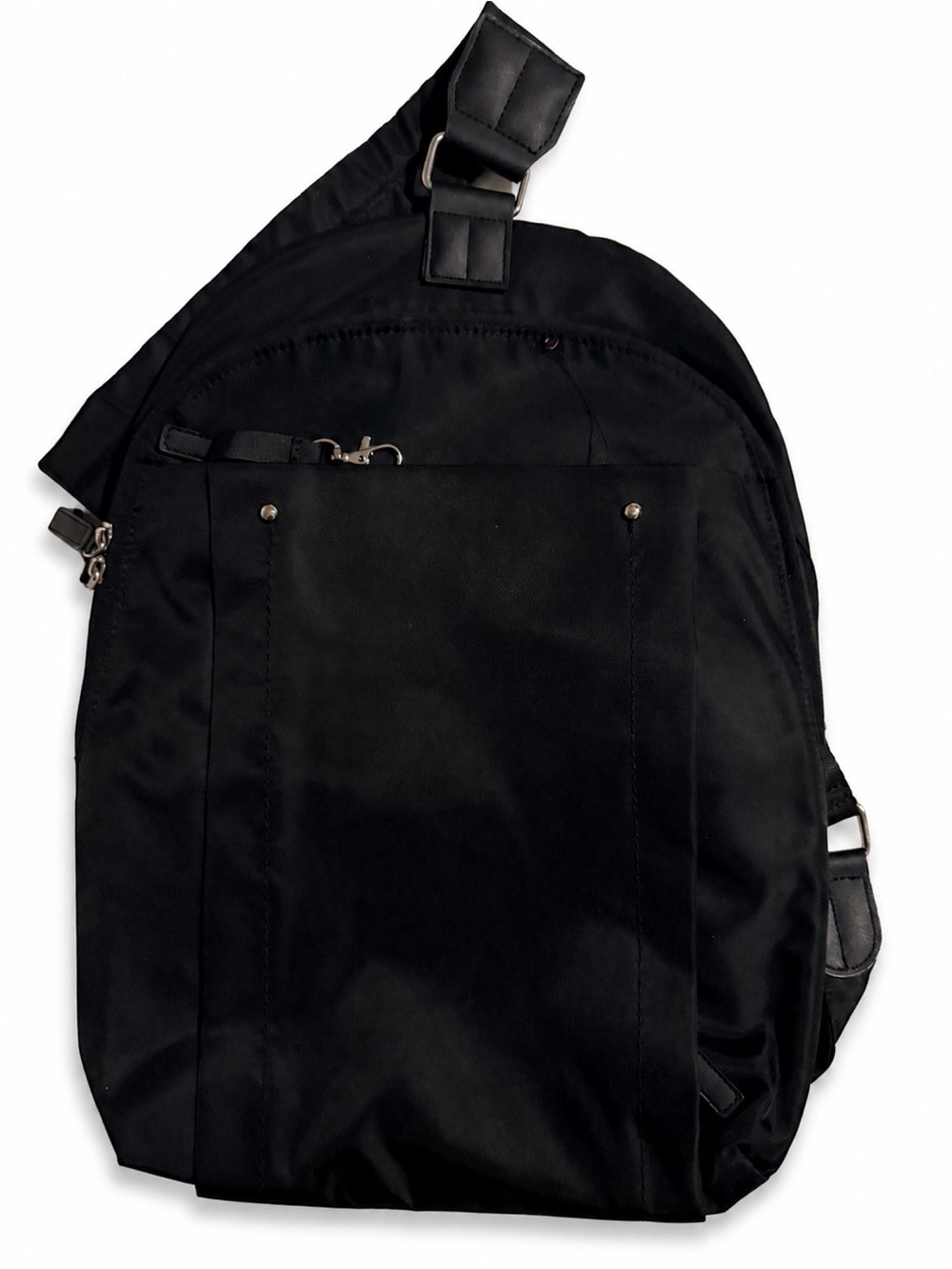 Black Sling Backpack - Minimal Urban Carry